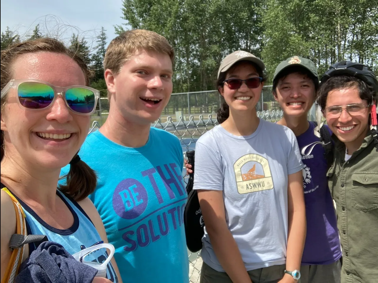 Pickleball with friends on Orcas Island, Washington